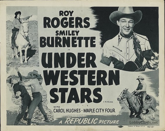 Under Western Stars lobby card